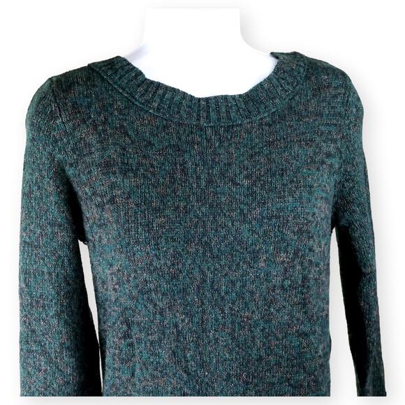 Club Monaco Italian Yarn Amelia Sweater Mini Dress Marled Green XS - Picture 8 of 11